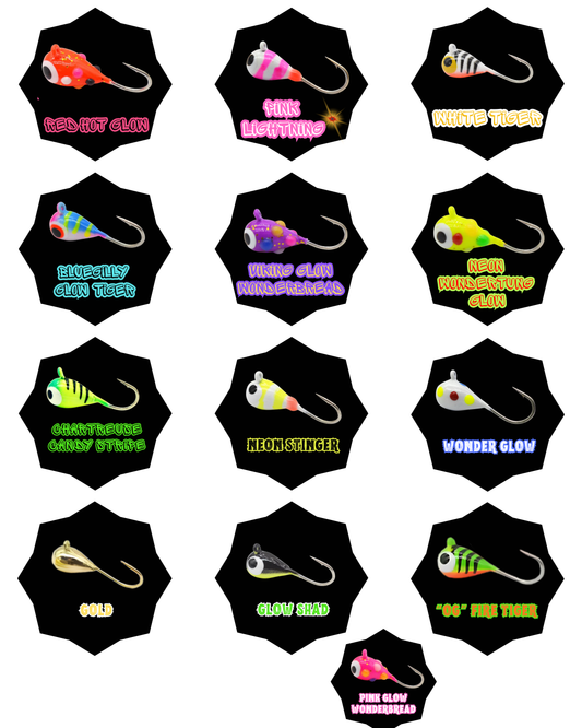 Teardrop Tungsten Jigs-Panfish Precision