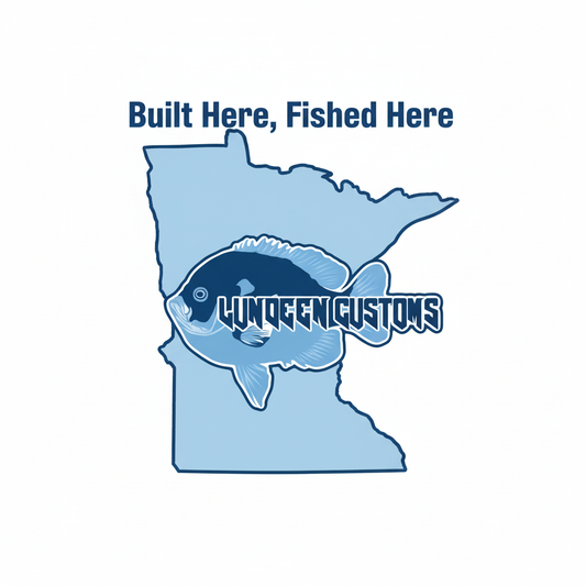 Built Here Fished Here Minnesota Logo - Coordinated Colors